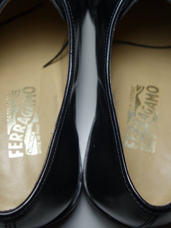 Salvatore Ferragamo Lavorazione Originale Leather Shoe Made In Italy, Size 11 D main image 14